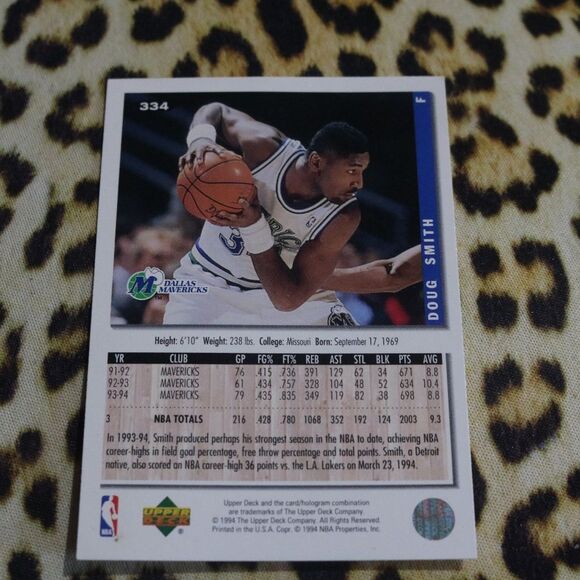 Doug Smith #334 Basketball Card - Picture 2 of 2